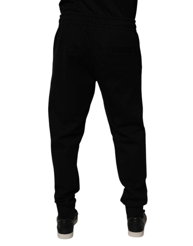 Black Cotton Blend Jogger Sweatpants Pants Dolce & Gabbana