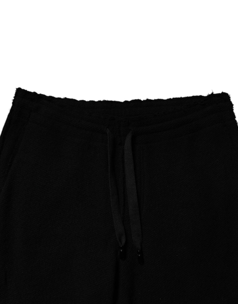 Black Cashmere Jogger Men Sweatpants Pants Dolce & Gabbana