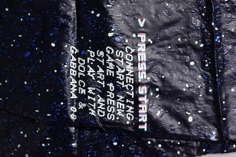Dark Blue DG Game Print Cotton Jogger Pants Dolce & Gabbana