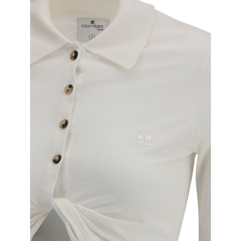 Courrèges Polo with twisted detail Courrèges