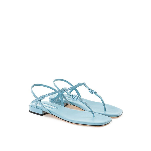 Blue Patent Leather Sandal Miu Miu