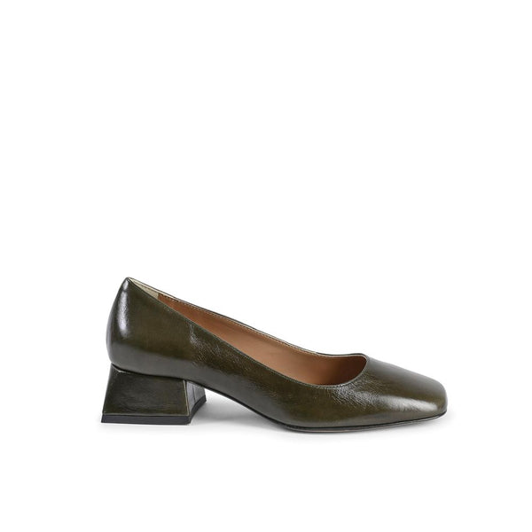 Green Leather Pump 19V69 Italia