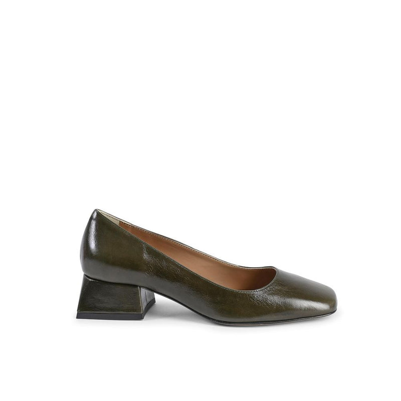 Green Leather Pump 19V69 Italia
