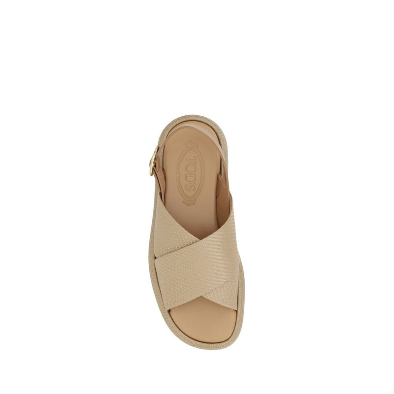 Raffia Sandals Tod's