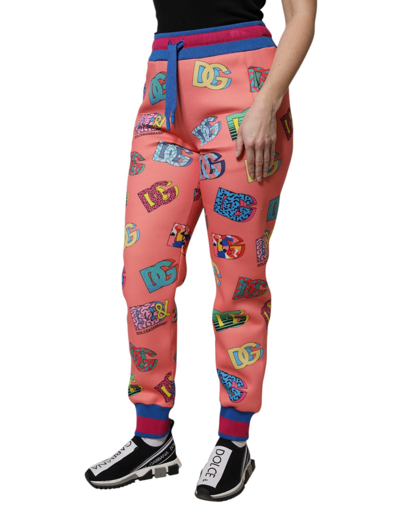 Pink Logo Monogram Jogger Sweatpants Pants Dolce & Gabbana