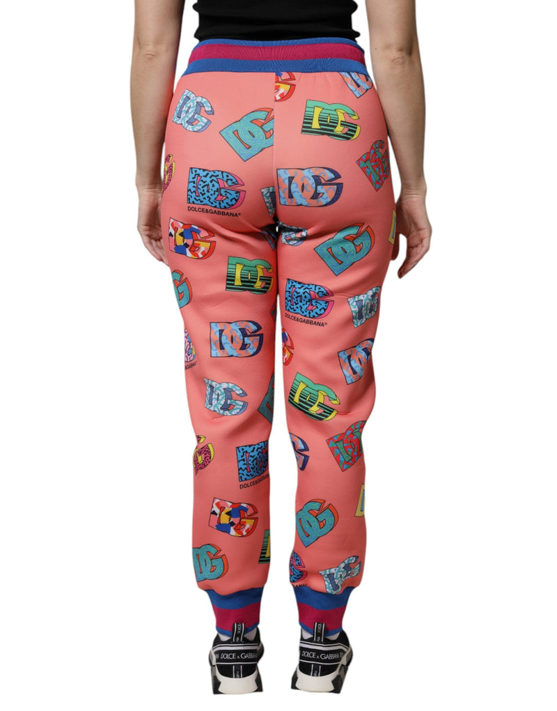 Pink Logo Monogram Jogger Sweatpants Pants Dolce & Gabbana