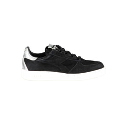 Black Leather Women Sneaker Diadora