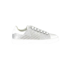 Silver Polyester Women Sneaker Emporio Armani