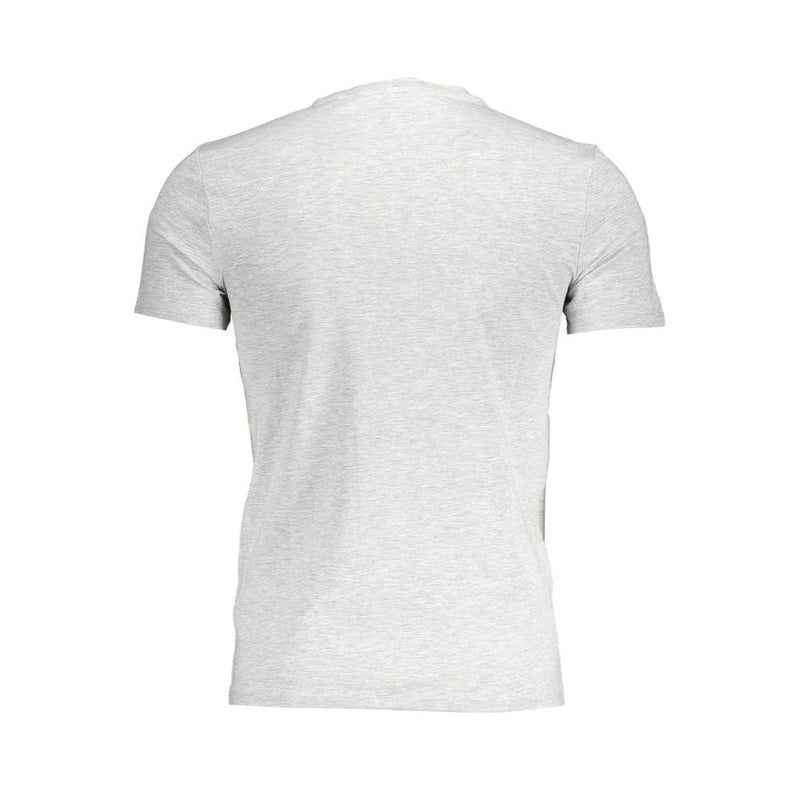 Gray Cotton Men T-Shirt Guess Jeans