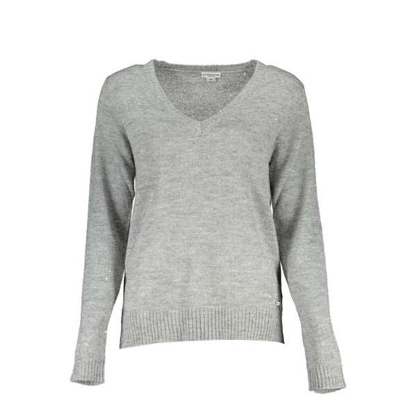 Silver Acrylic Women Sweater U.S. POLO ASSN.