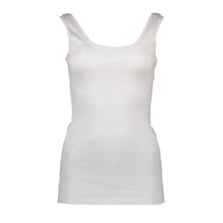 White Cotton Women's Tank Top Silvian Heach