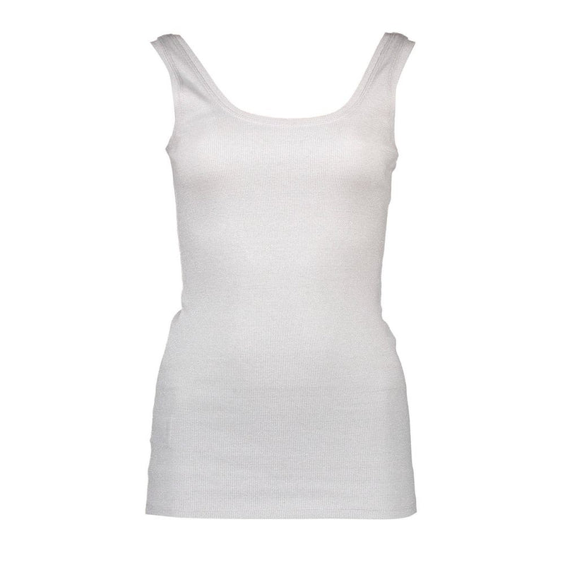 White Cotton Women's Tank Top Silvian Heach