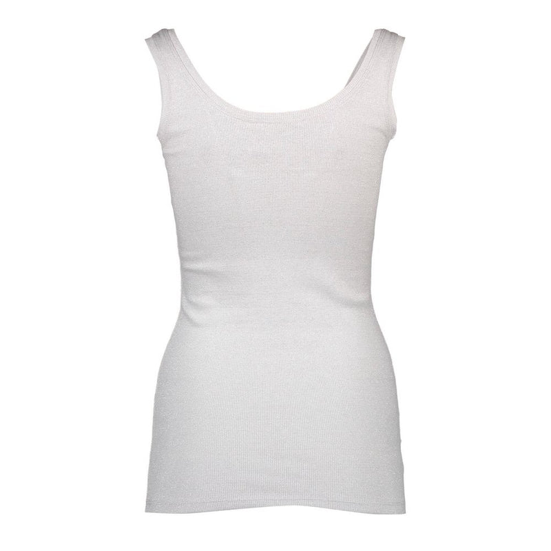 White Cotton Women's Tank Top Silvian Heach