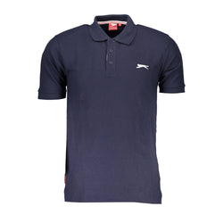 Blue Cotton Polo Shirt Slazenger
