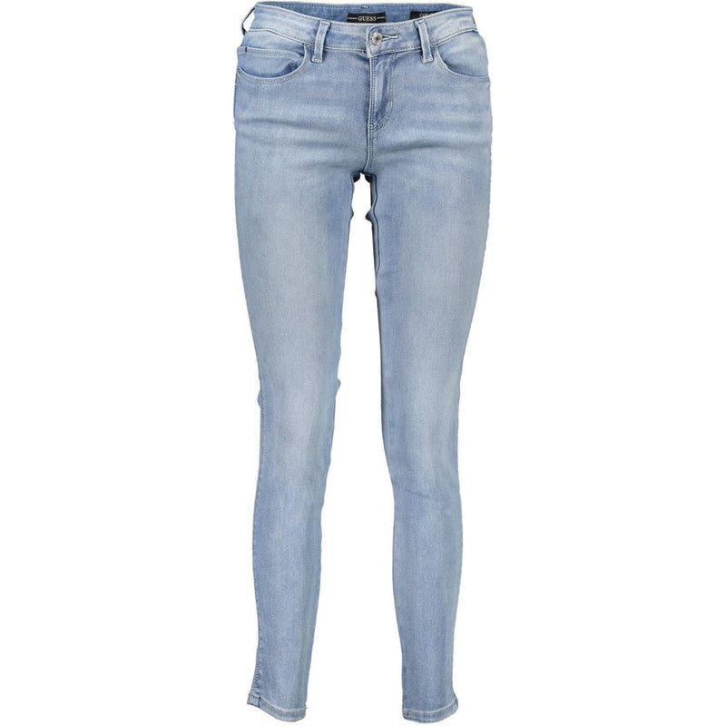 Light Blue Cotton Women Jeans Guess Jeans