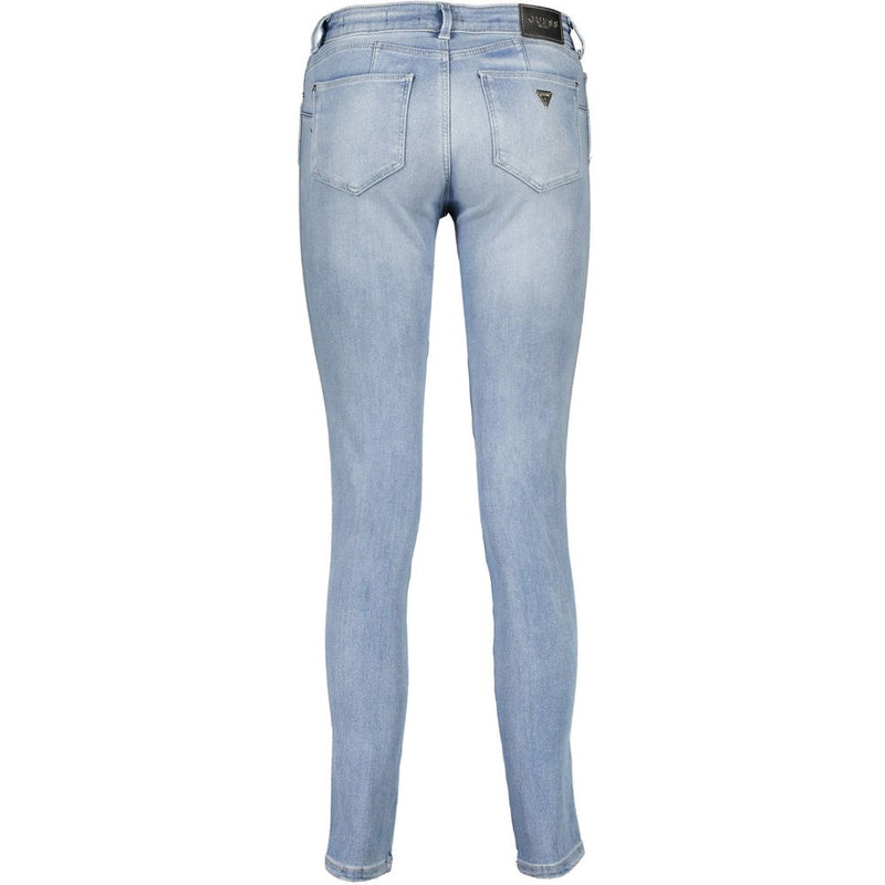 Light Blue Cotton Women Jeans Guess Jeans
