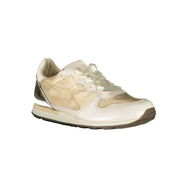 Beige Leather Women Sneaker Diadora