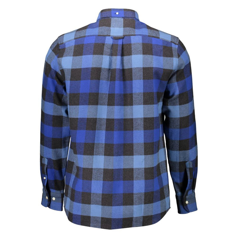 Blue Cotton Men Shirt Gant
