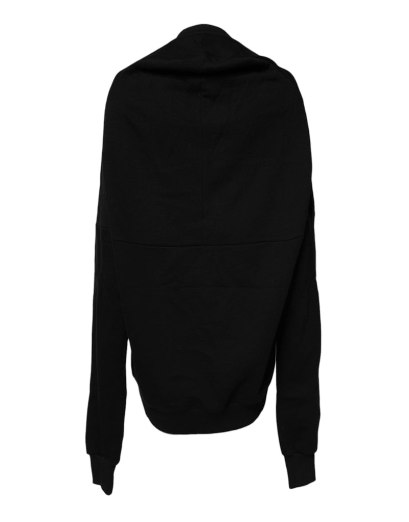 Black Cotton Crew Neck Sweatshirt Sweater Dolce & Gabbana