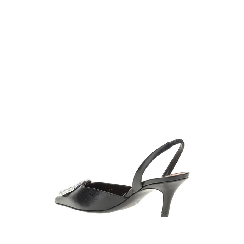Leather slingback Pumps Amina Muaddi