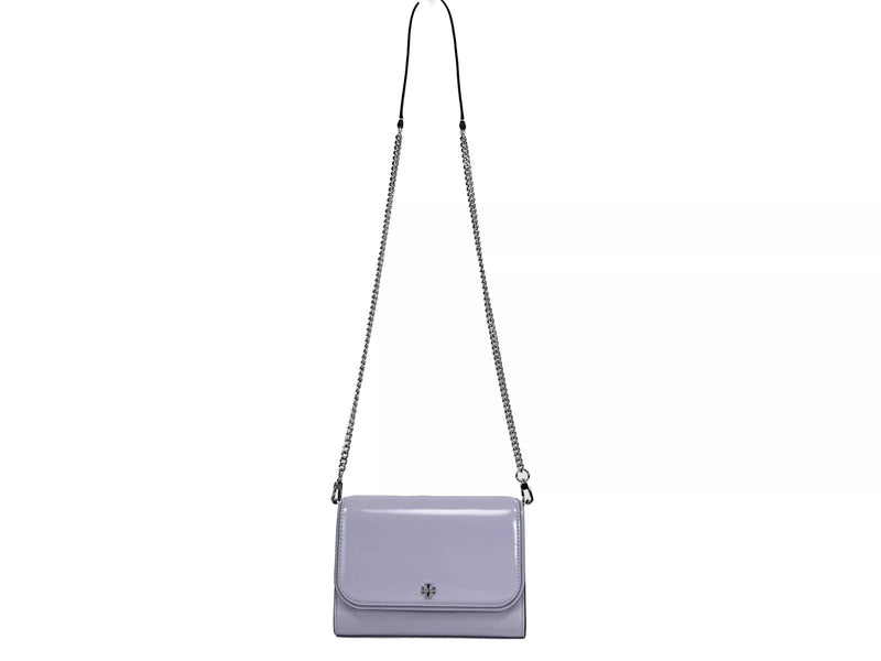 Patent Emerson Patent Chain Wallet Crossbody Bag Tory Burch