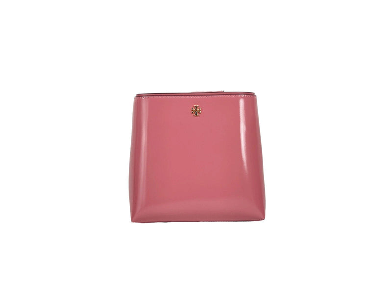 Patent Emerson Small Bucket Bag Purse Pink Tory Burch