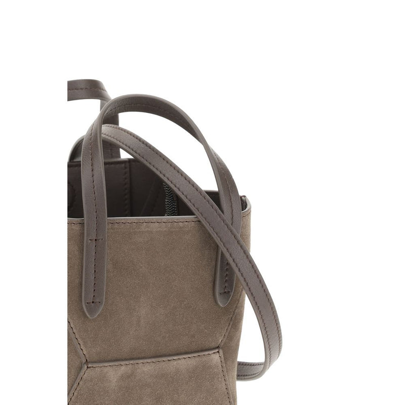 Suede Shoulder Bag Brunello Cucinelli