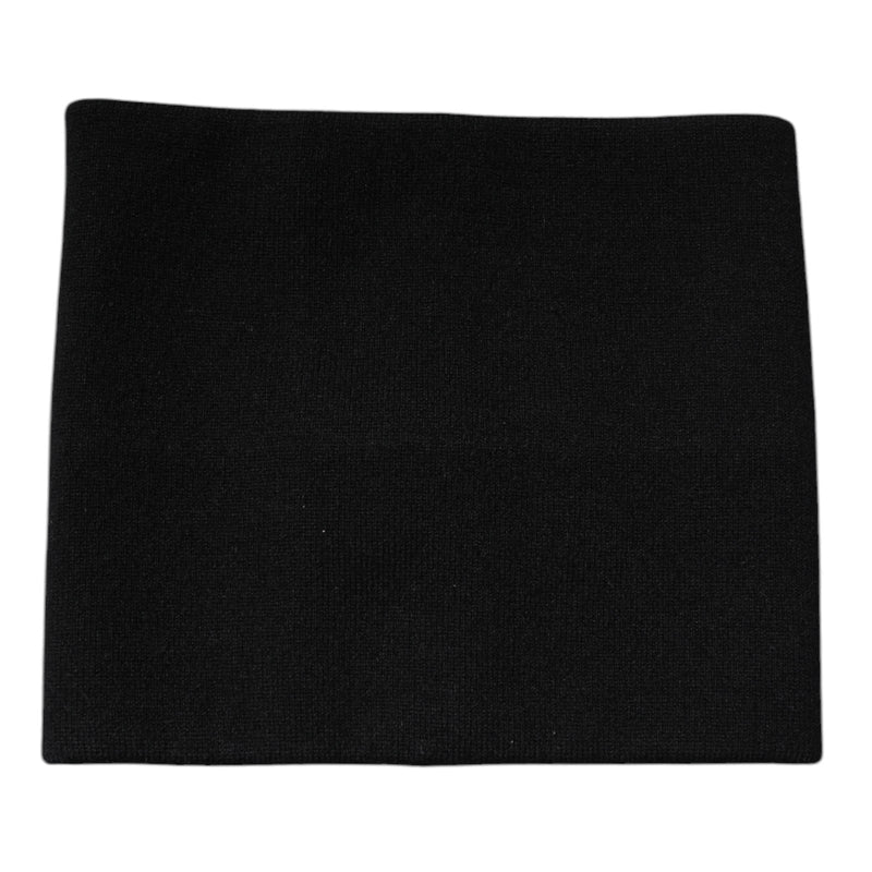 Black Cashmere Knitted Square Handkerchief Scarf Dolce & Gabbana