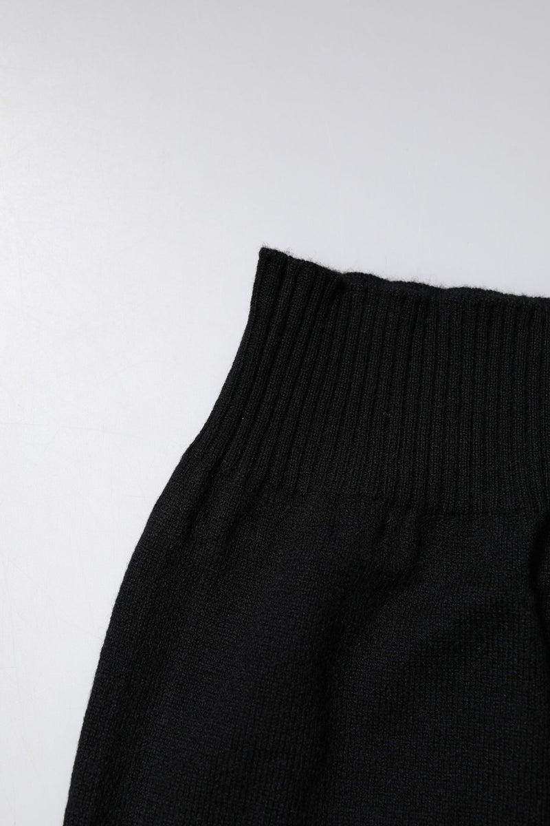 Black Cashmere Knitted Neck Warmer Foulard Scarf Dolce & Gabbana
