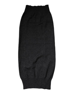 Black Cashmere Knitted Neck Warmer Foulard Scarf Dolce & Gabbana