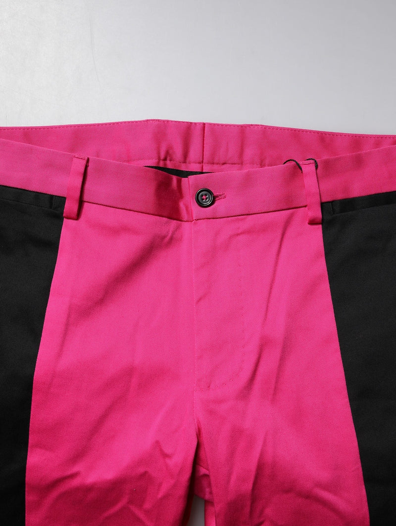 Pink Black Stripe Slim Fit Men Dress Pants Dolce & Gabbana