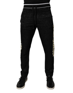 Black Mid Waist Jogger Men Sweatpants Pants Dolce & Gabbana