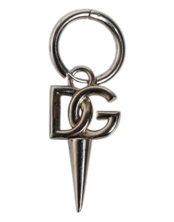 Silver Brass DG Logo Metal Ring Holder Keychain Keyring Dolce & Gabbana