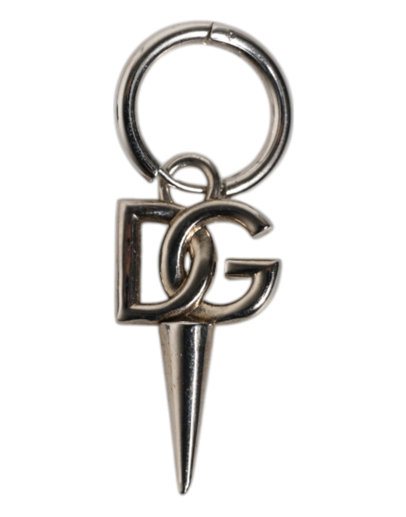 Silver Brass DG Logo Metal Ring Holder Keychain Keyring Dolce & Gabbana