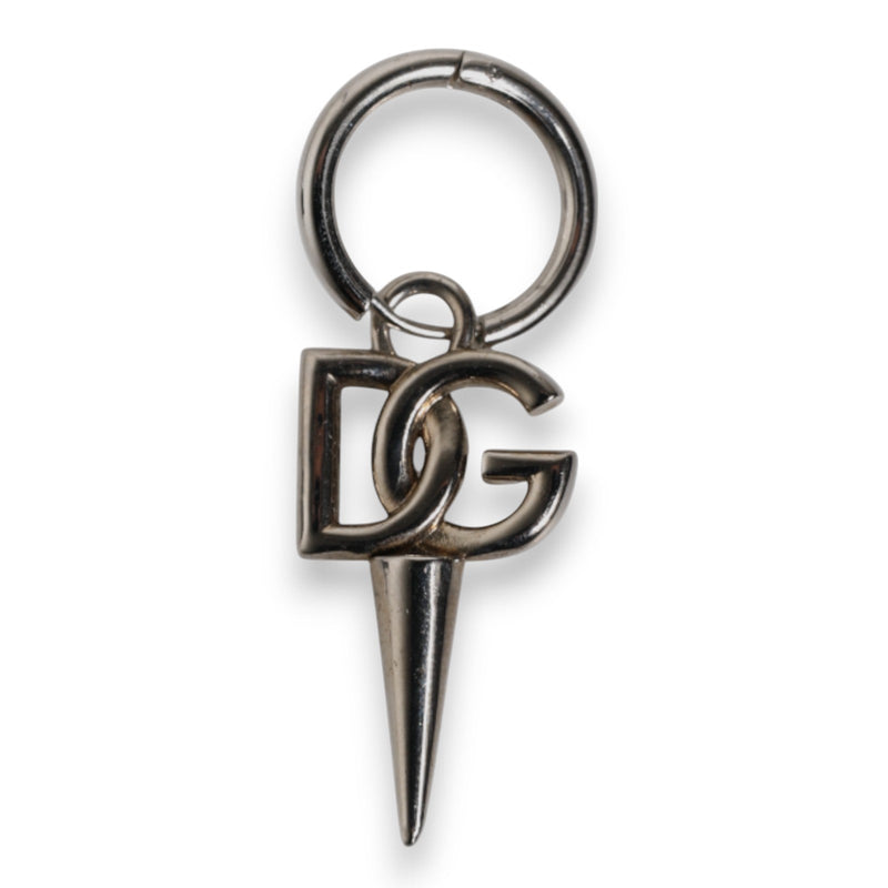 Silver Brass DG Logo Metal Ring Holder Keychain Keyring Dolce & Gabbana