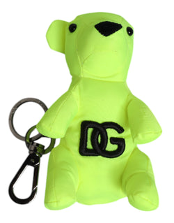 Green Bear Embroidered Logo Keychain Clasp Keyring Dolce & Gabbana