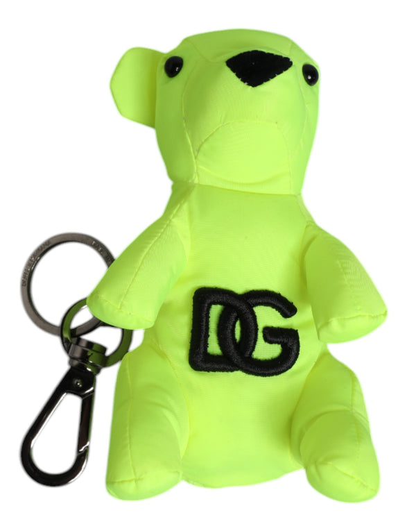 Green Bear Embroidered Logo Keychain Clasp Keyring Dolce & Gabbana