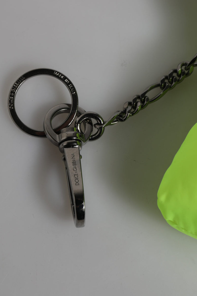 Green Bear Embroidered Logo Keychain Clasp Keyring Dolce & Gabbana