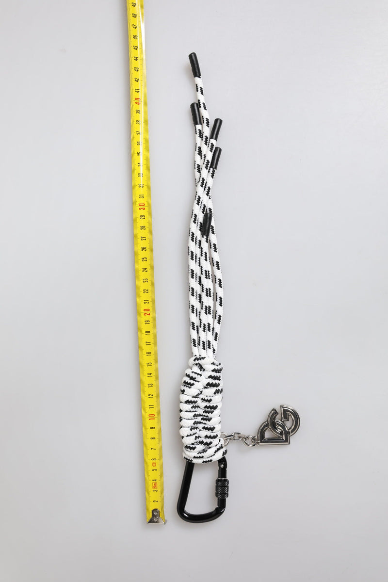 Multicolor Tape String DG Logo Keychain Polyester Keyring Dolce & Gabbana