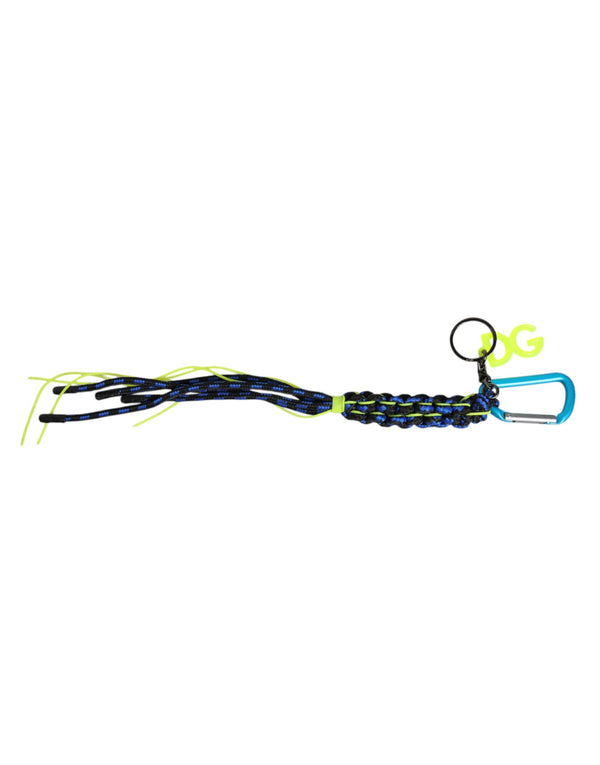 Multicolor Tape String DG Logo Keychain Polyester Keyring Dolce & Gabbana