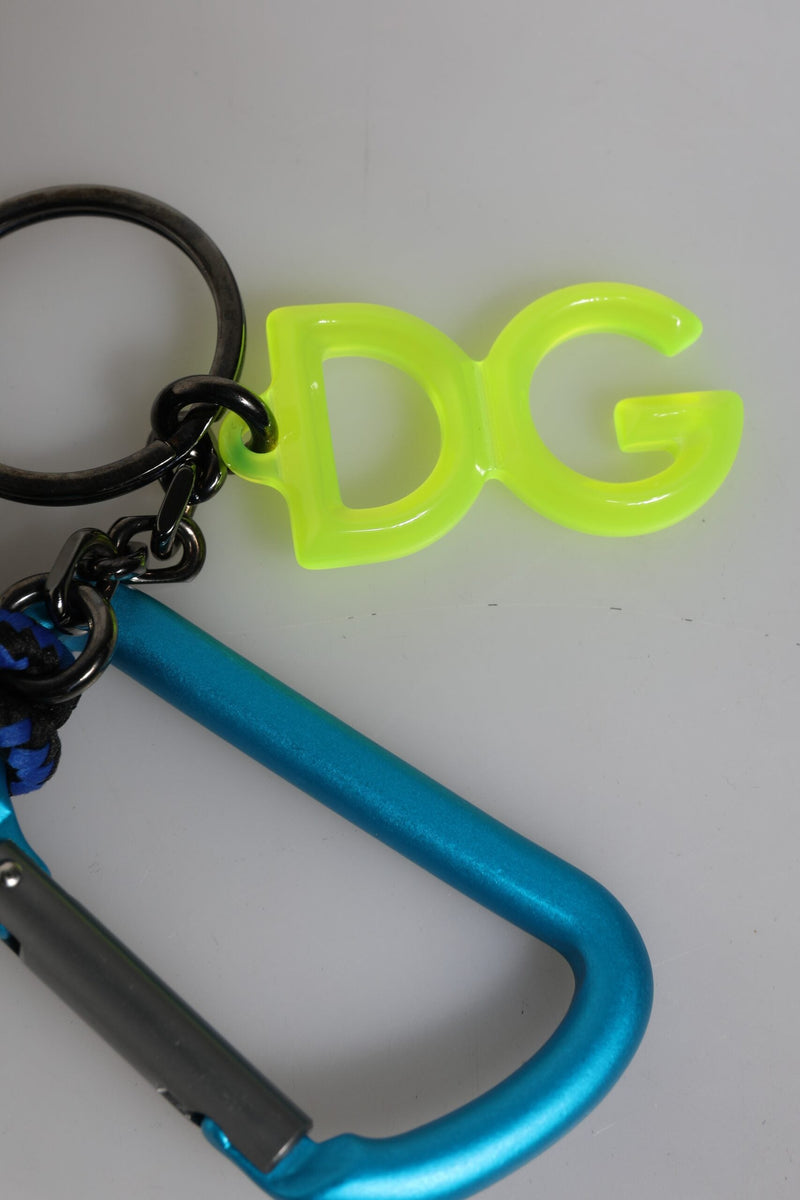 Multicolor Tape String DG Logo Keychain Polyester Keyring Dolce & Gabbana