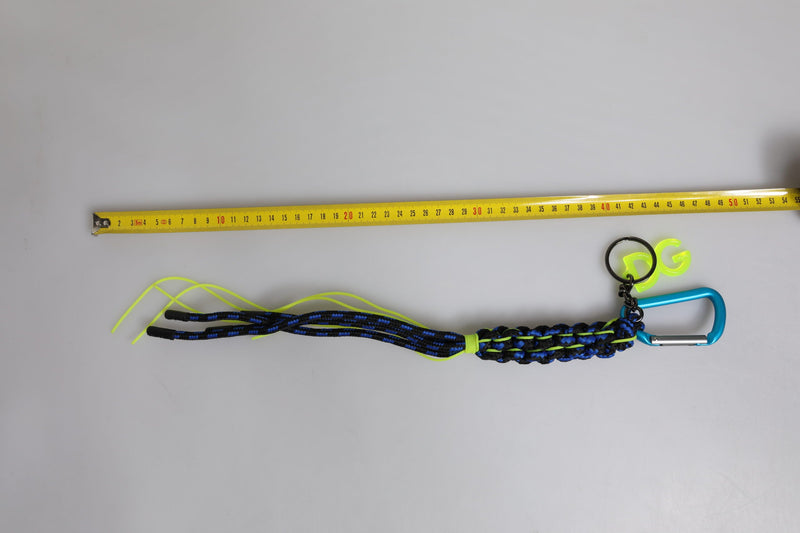 Multicolor Tape String DG Logo Keychain Polyester Keyring Dolce & Gabbana