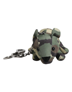 Multicolor Camouflage Animal Silhouette Keychain Keyring Dolce & Gabbana