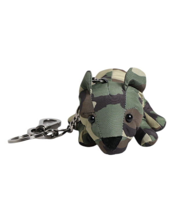 Multicolor Camouflage Animal Silhouette Keychain Keyring Dolce & Gabbana