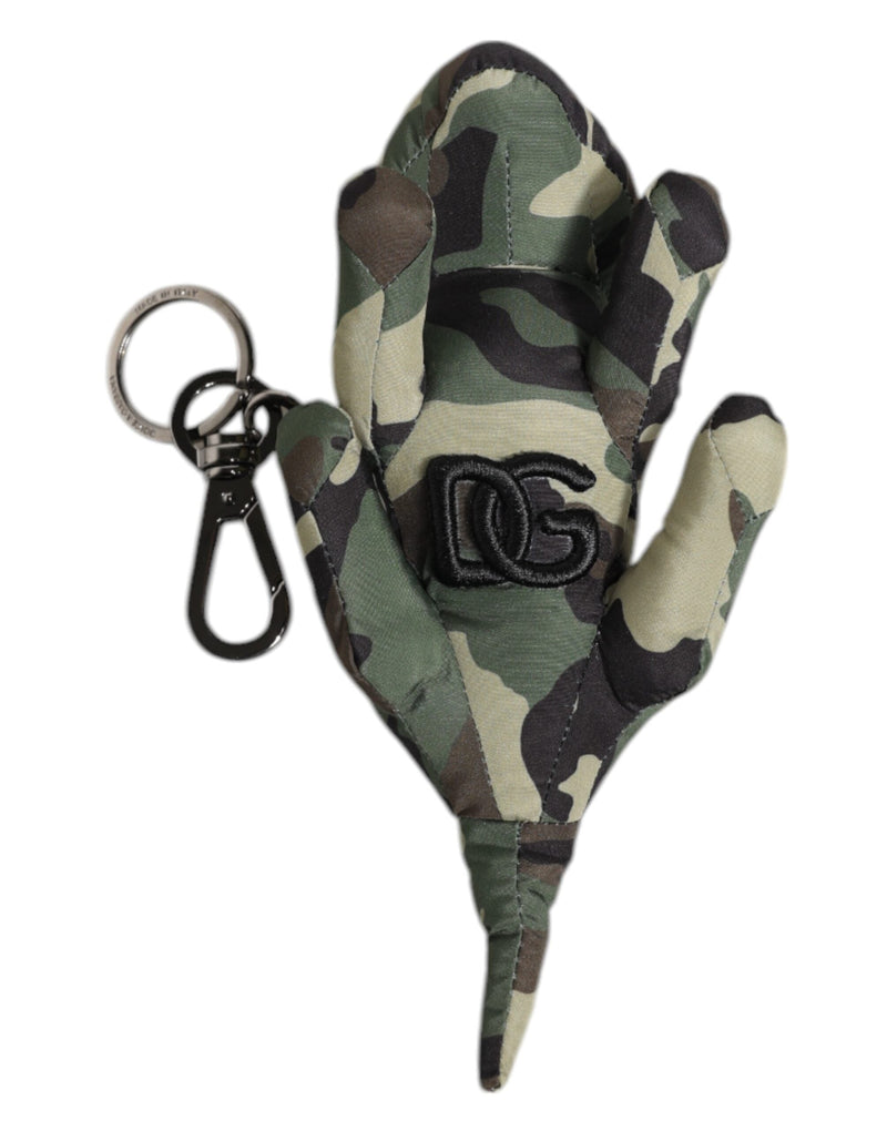 Multicolor Camouflage Animal Silhouette Keychain Keyring Dolce & Gabbana