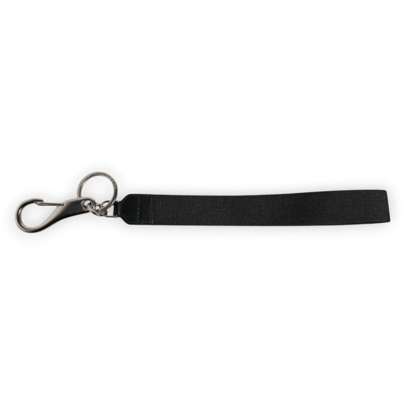 Black Nylon Logo DG Crown Men's Holder Keychain Keyring Dolce & Gabbana
