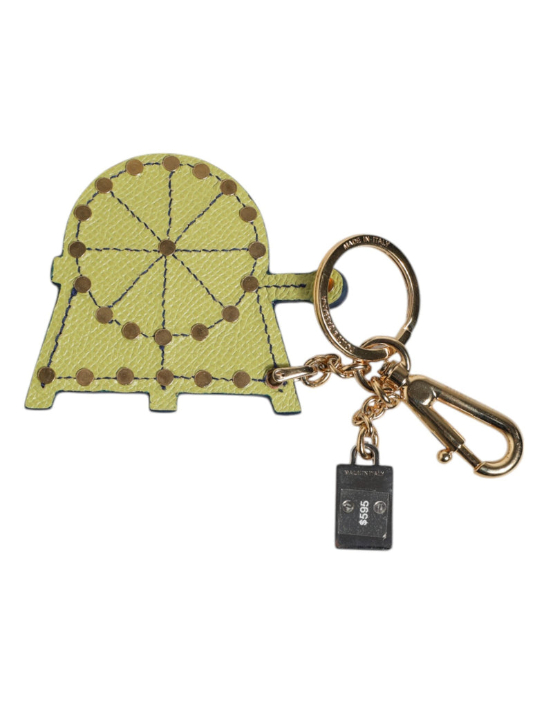 Multicolor Gold Tone Carretto Keychain Keyring Dolce & Gabbana