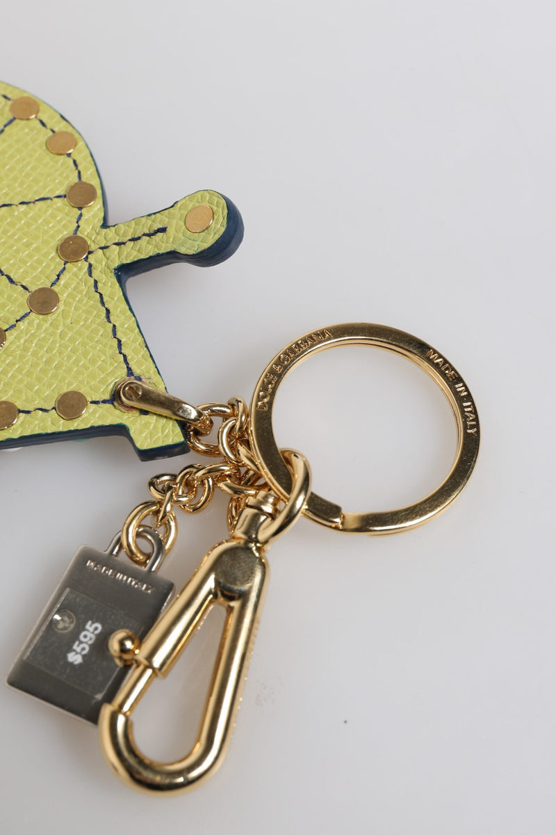 Multicolor Gold Tone Carretto Keychain Keyring Dolce & Gabbana