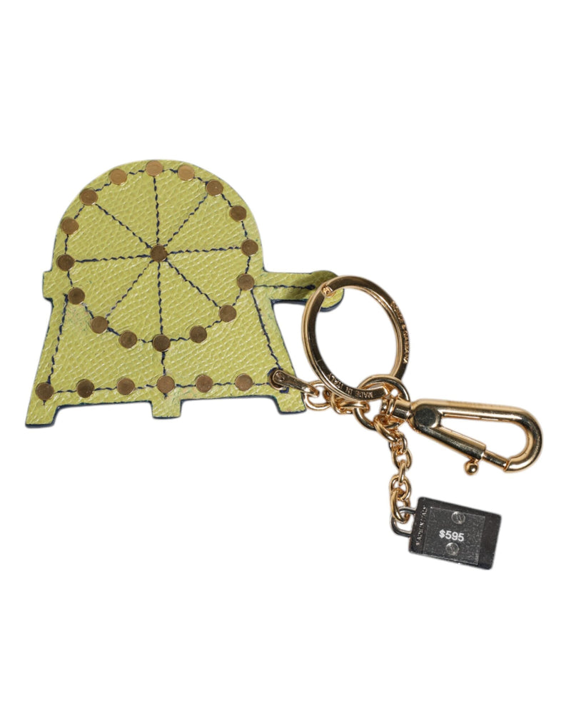 Multicolor Gold Tone Carretto Keychain Keyring Dolce & Gabbana
