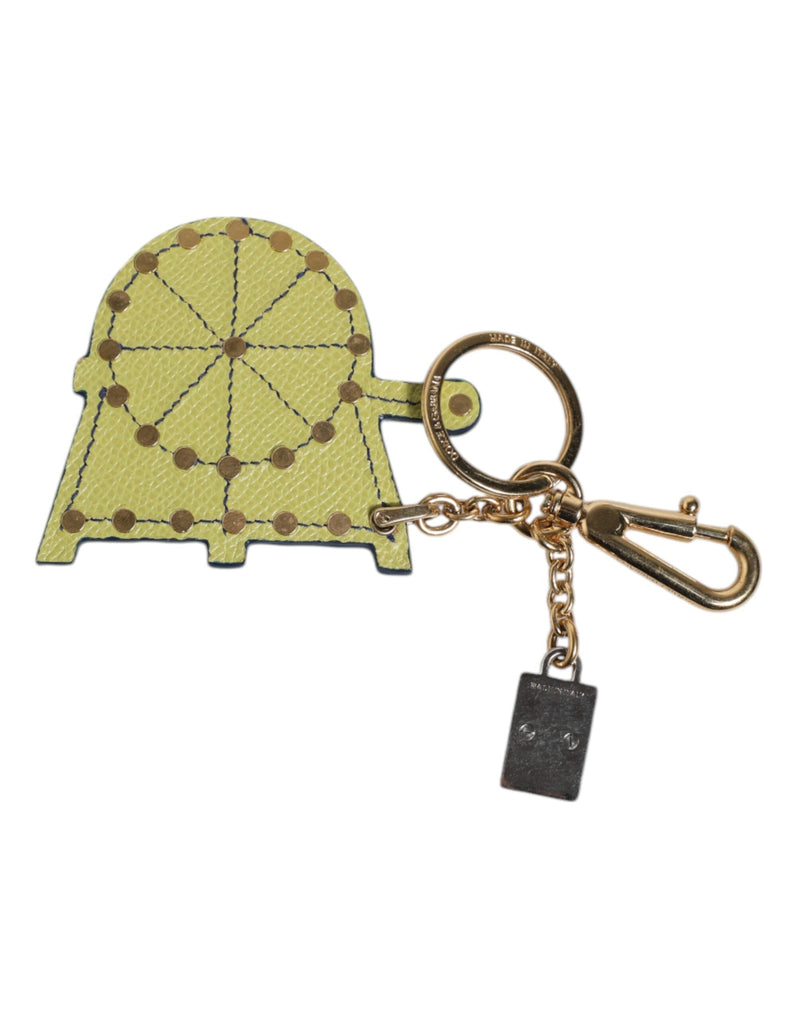 Multicolor Gold Tone Carretto Keychain Keyring Dolce & Gabbana